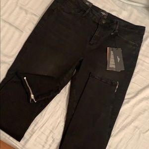VERO MODA BLACK mid rise skinny jeans